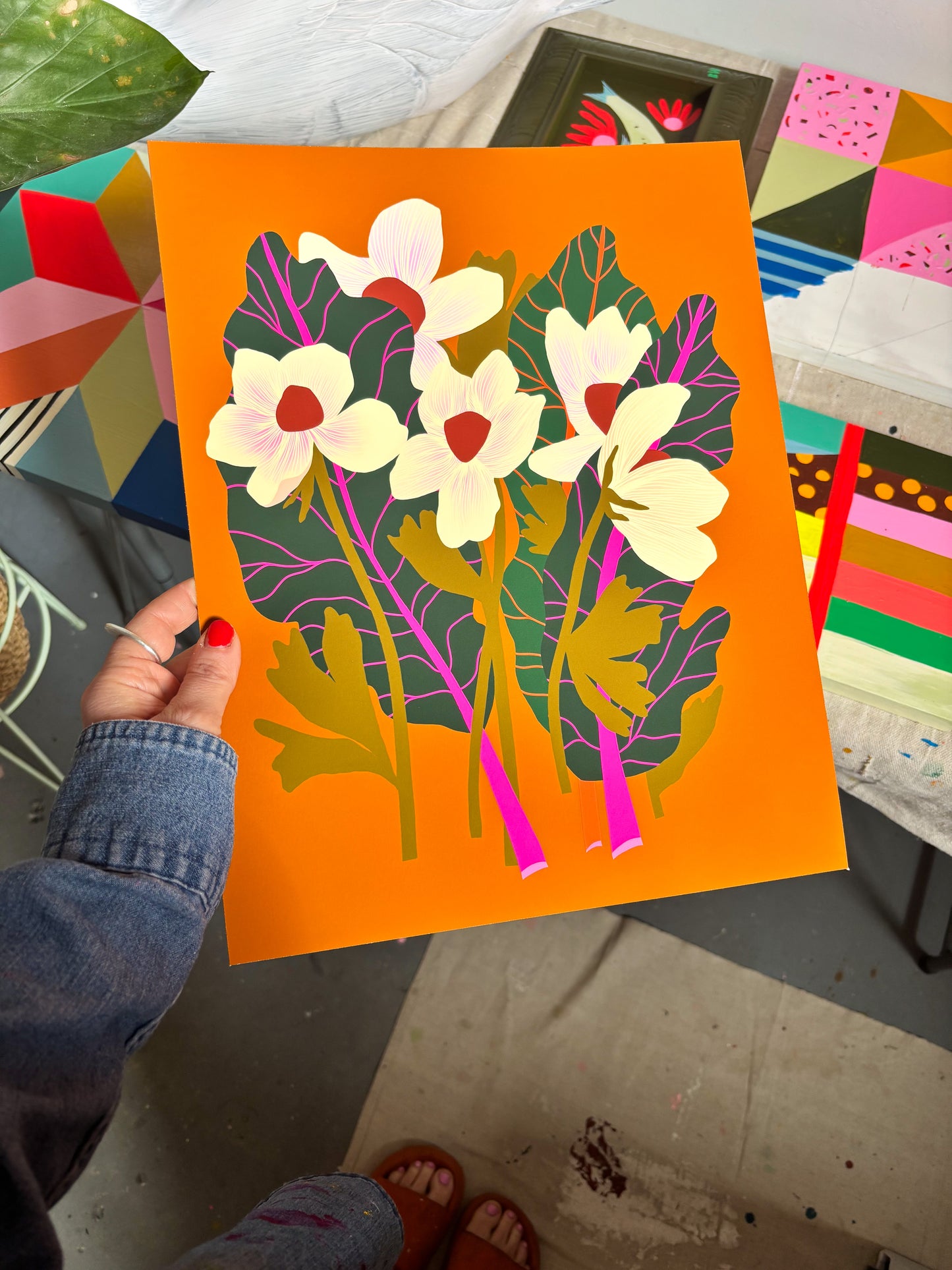 Swiss Chard Bouquet Print