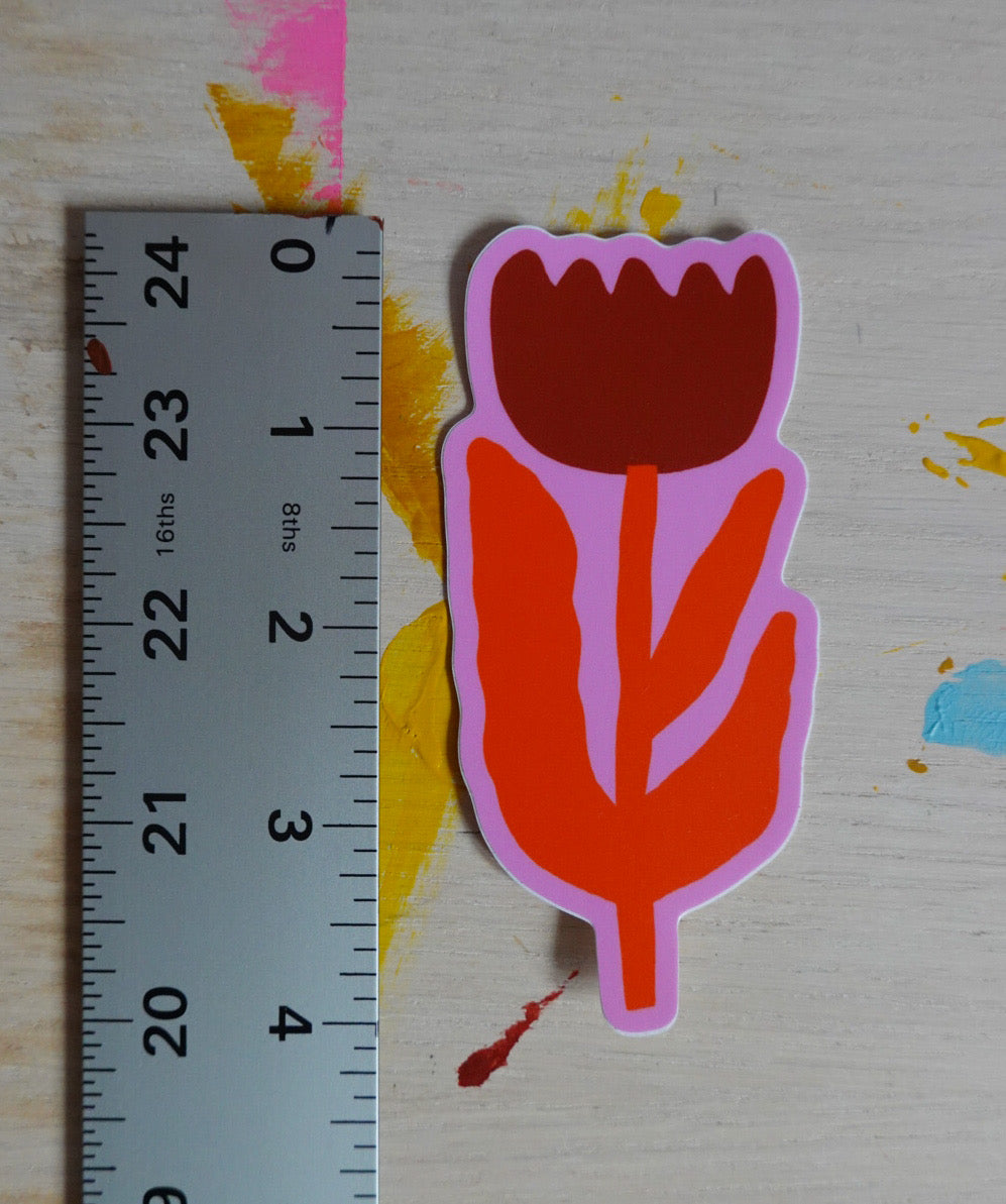 Big Flower Vinyl Sticker // 4 Colors