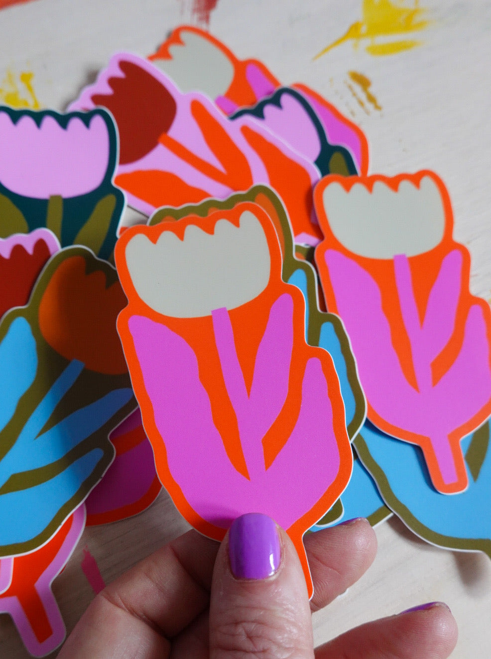 Big Flower Vinyl Sticker // 4 Colors
