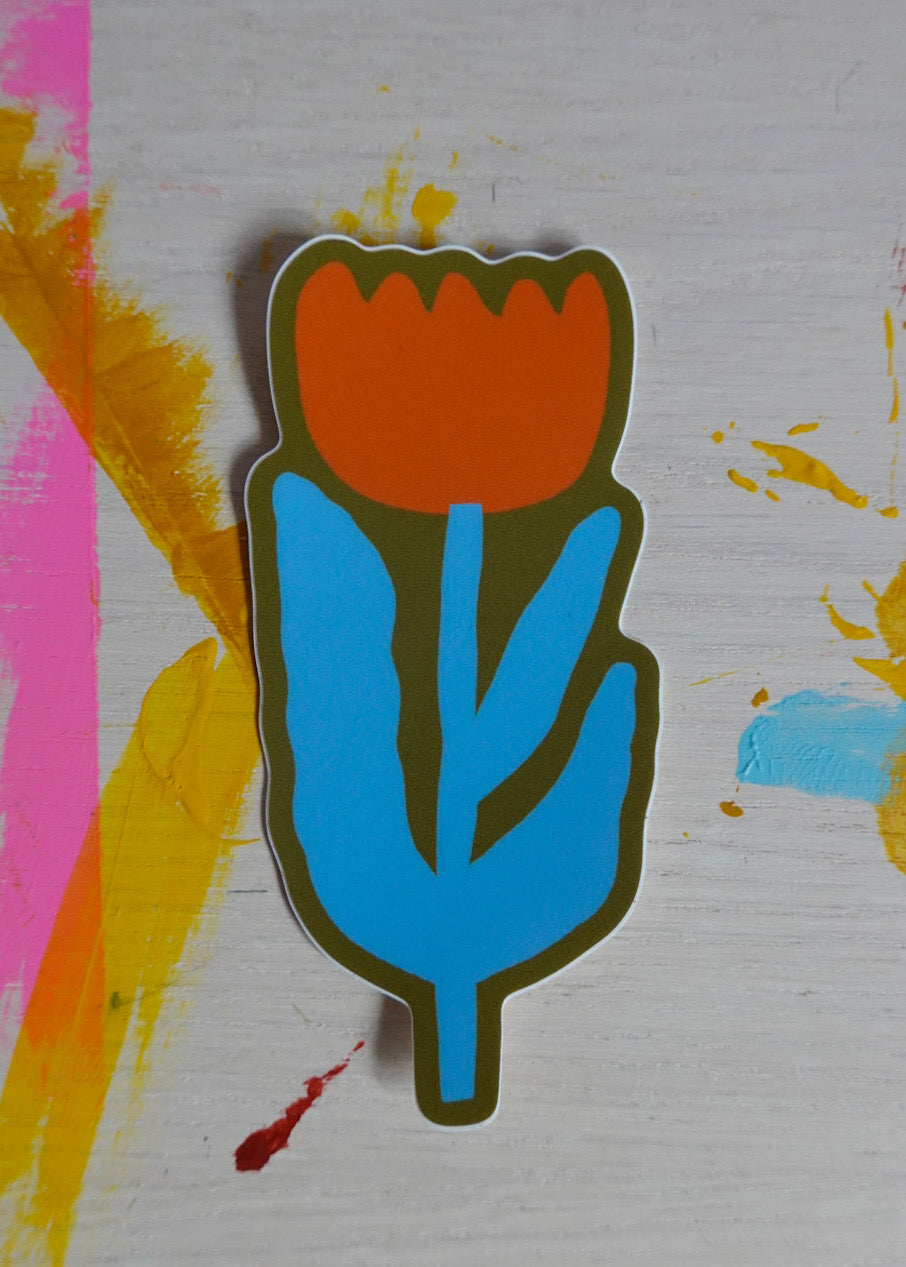 Big Flower Vinyl Sticker // 4 Colors