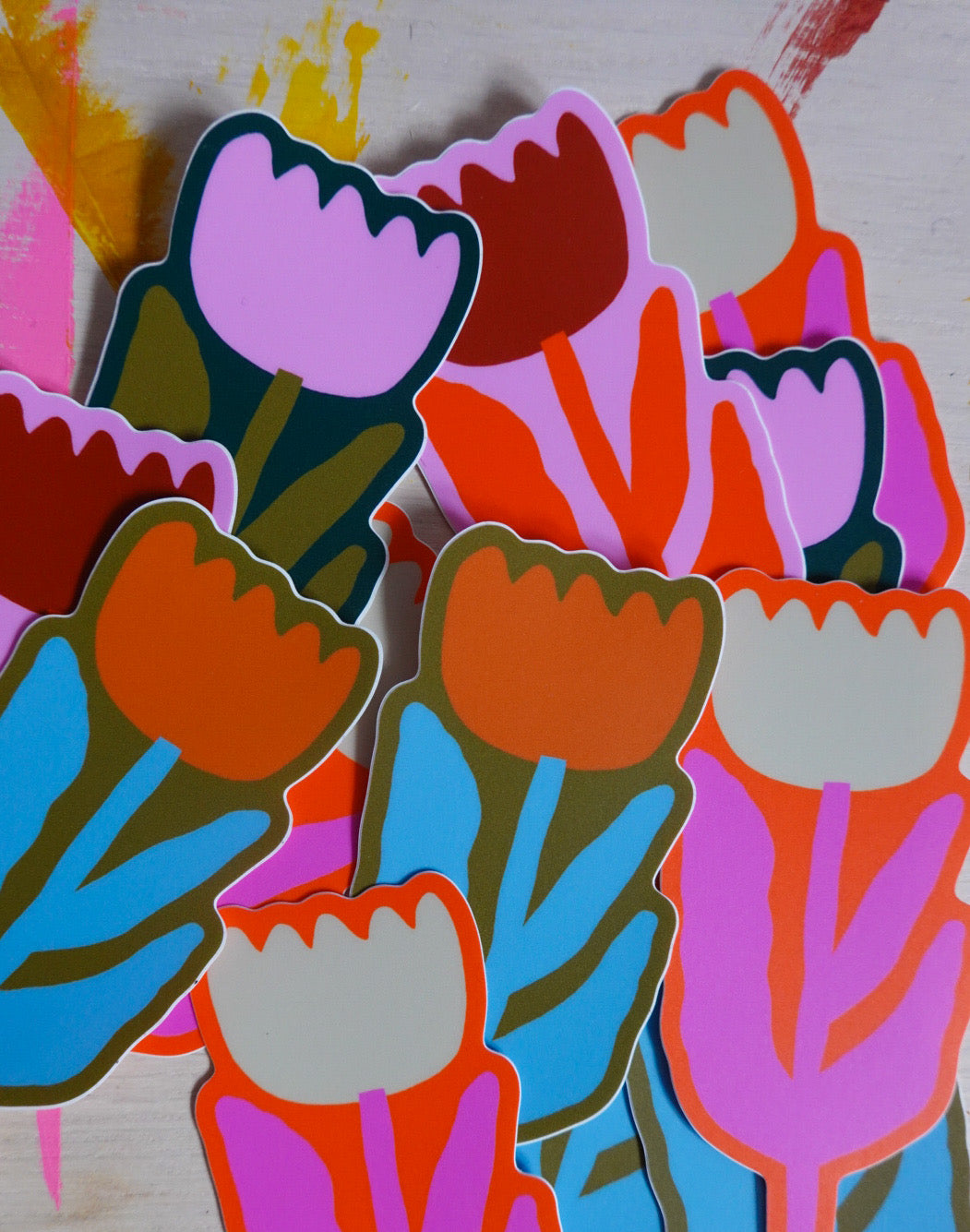 Big Flower Vinyl Sticker // 4 Colors