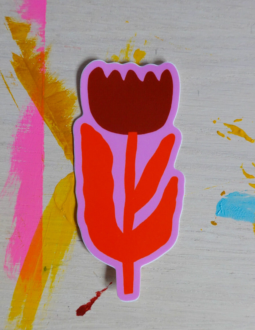 Big Flower Vinyl Sticker // 4 Colors