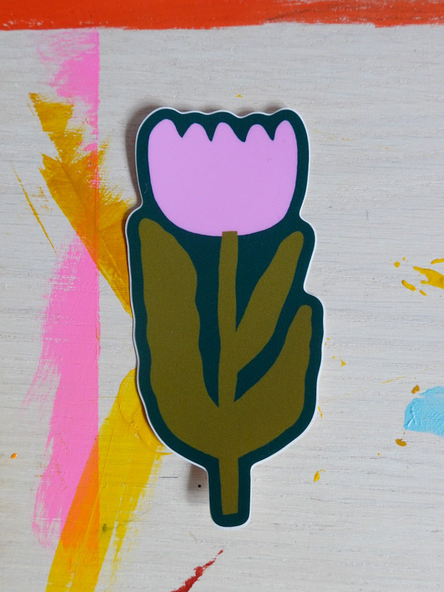 Big Flower Vinyl Sticker // 4 Colors