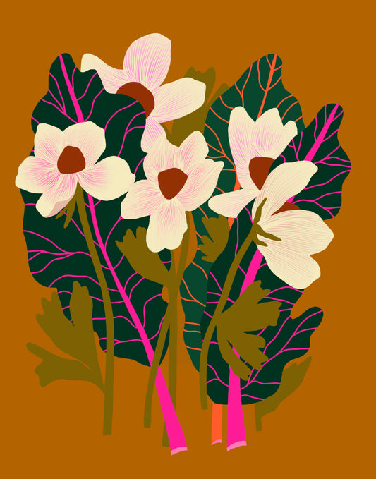 Swiss Chard Bouquet Print