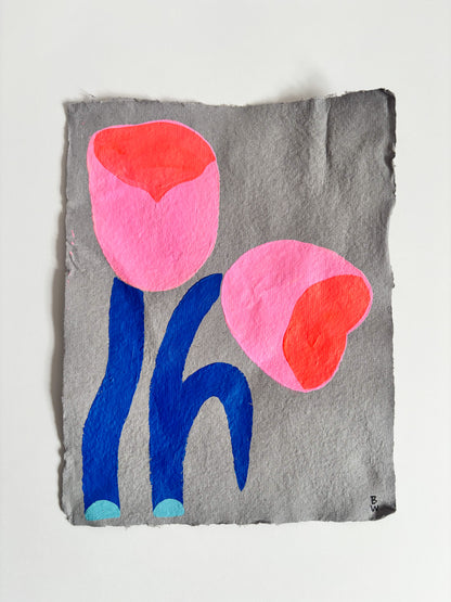 Mutual 2: Painting on Handmade Paper