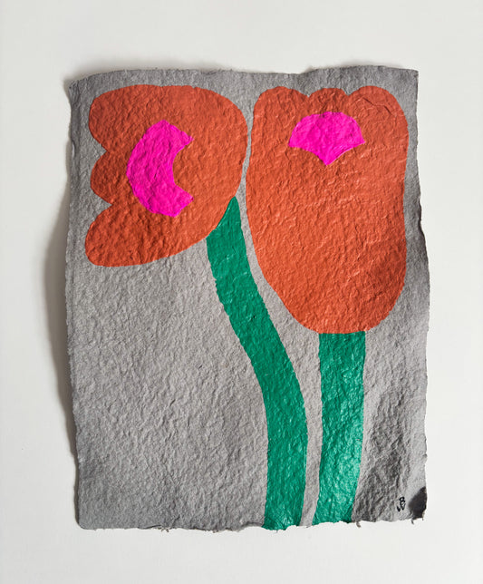 Mutual 12: Painting on Handmade Paper