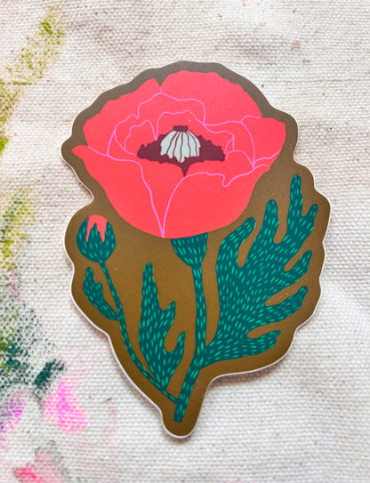 Poppy Sticker