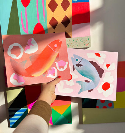 Riso Fish Prints