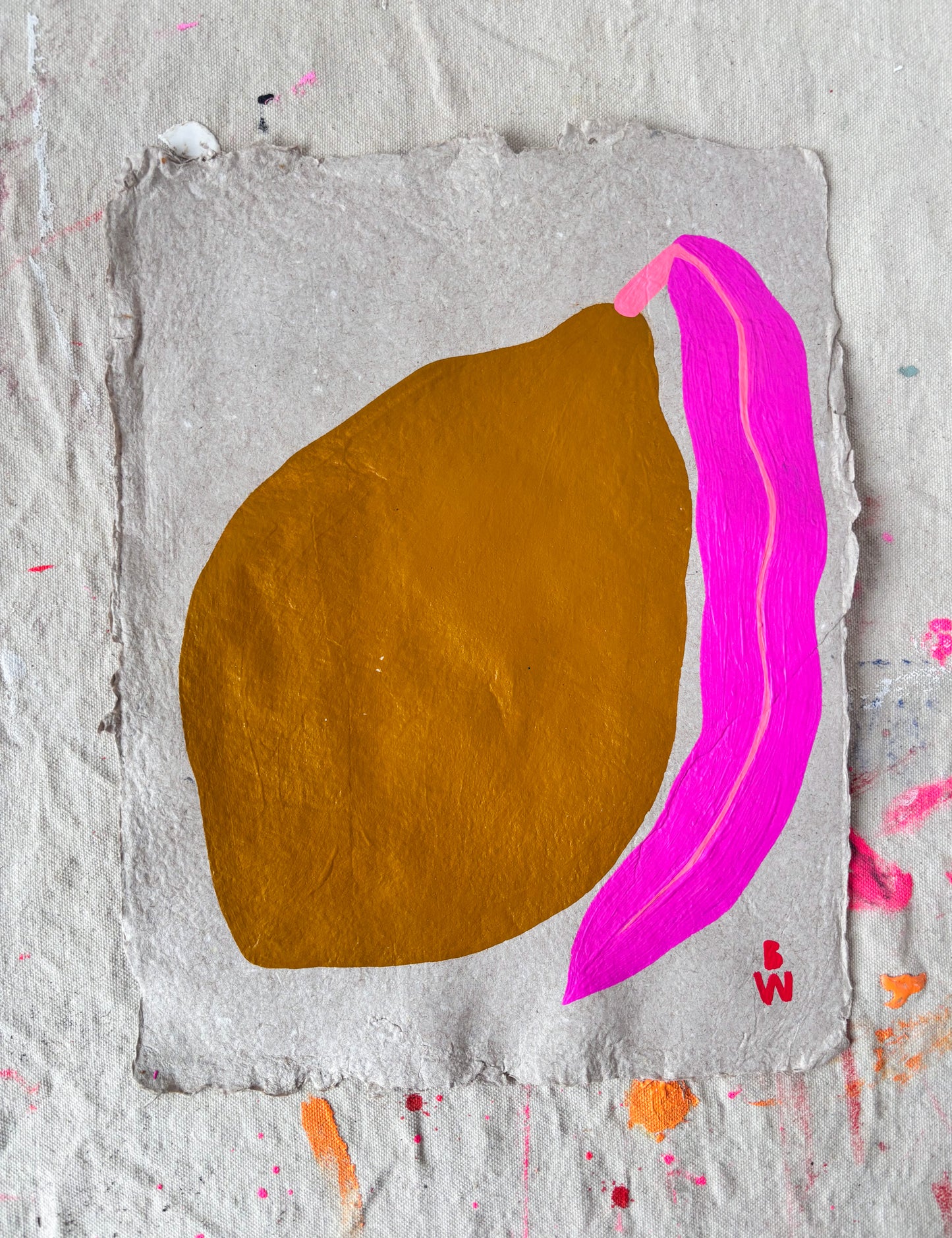 Study on Homemade Paper: Lemon