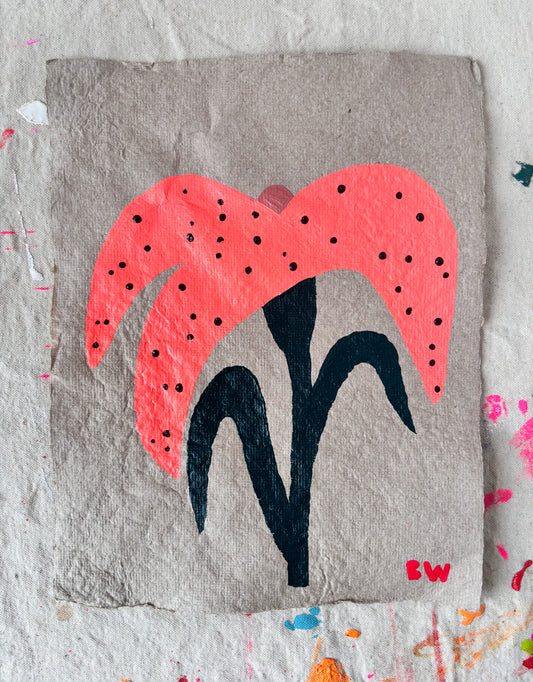 Study on Homemade Paper: Lily