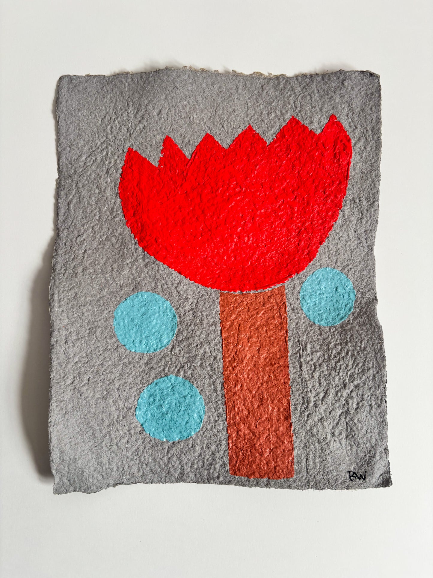 Mutual 1: Painting on Handmade Paper