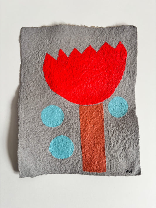 Mutual 1: Painting on Handmade Paper
