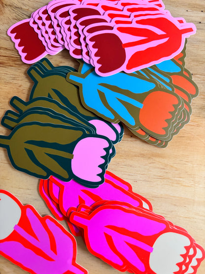 Big Flower Vinyl Sticker // 4 Colors