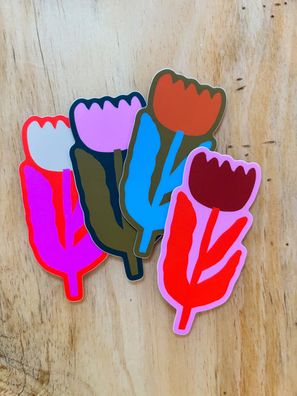 Big Flower Vinyl Sticker // 4 Colors