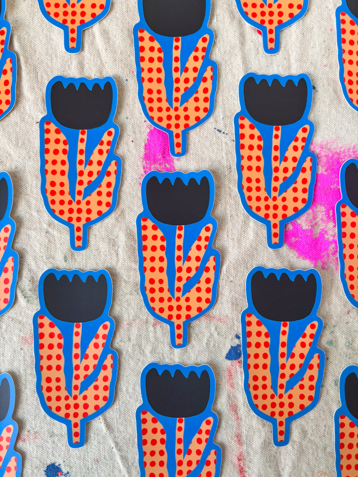 Big Flower Vinyl Sticker PATTERNS // 4 Designs