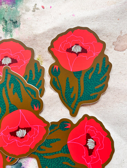 Poppy Sticker