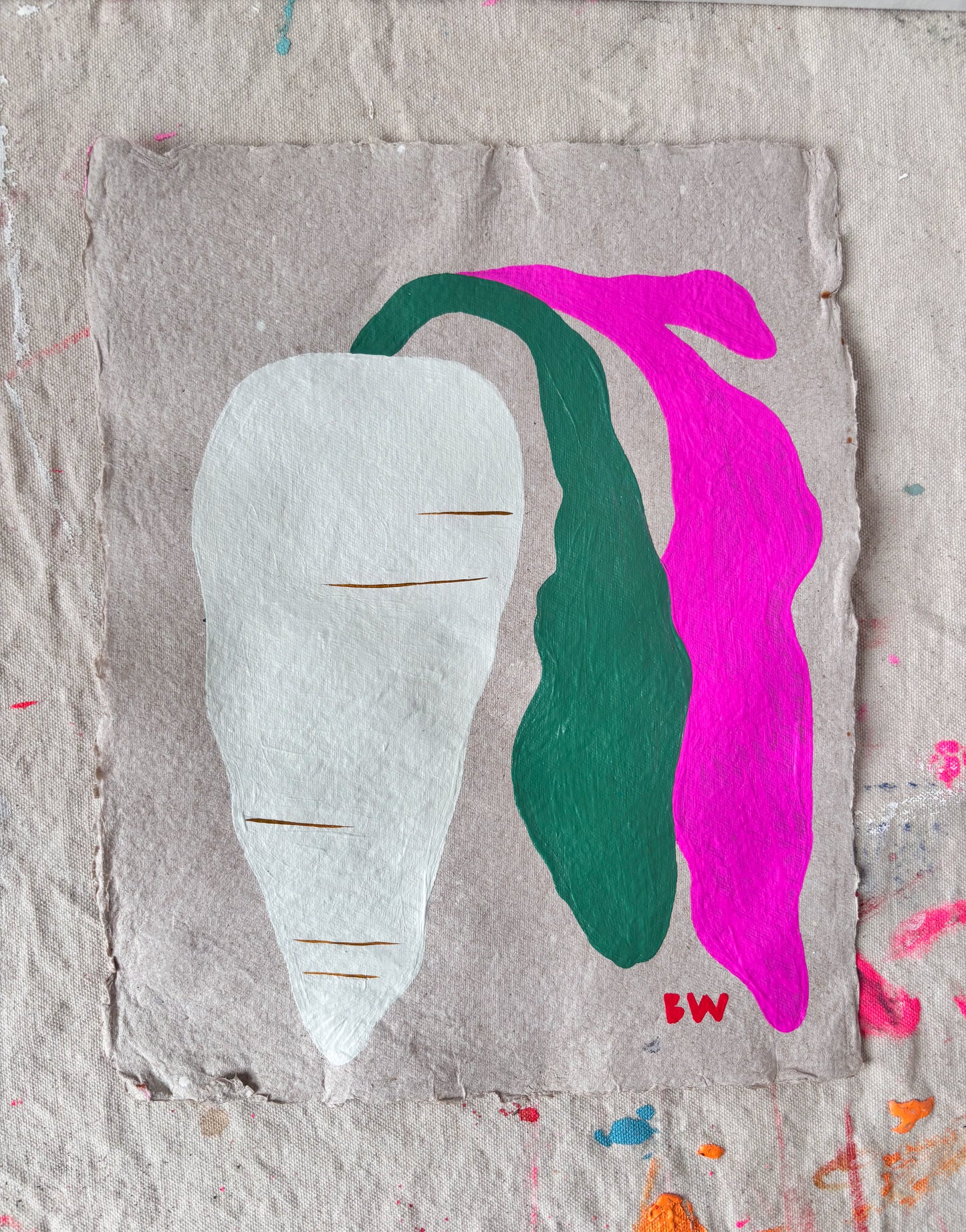 Study on Homemade Paper: Parsnip