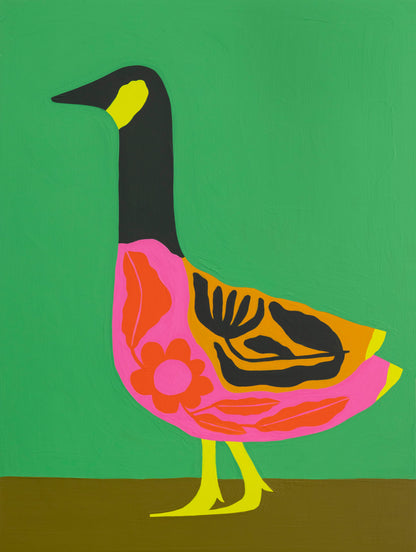 Folk Art Goose Print