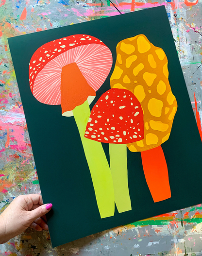 Mushrooms Print