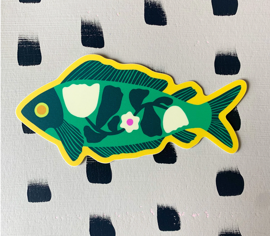 Folk Fish Sticker