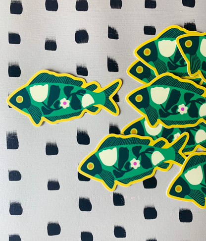 Folk Fish Sticker