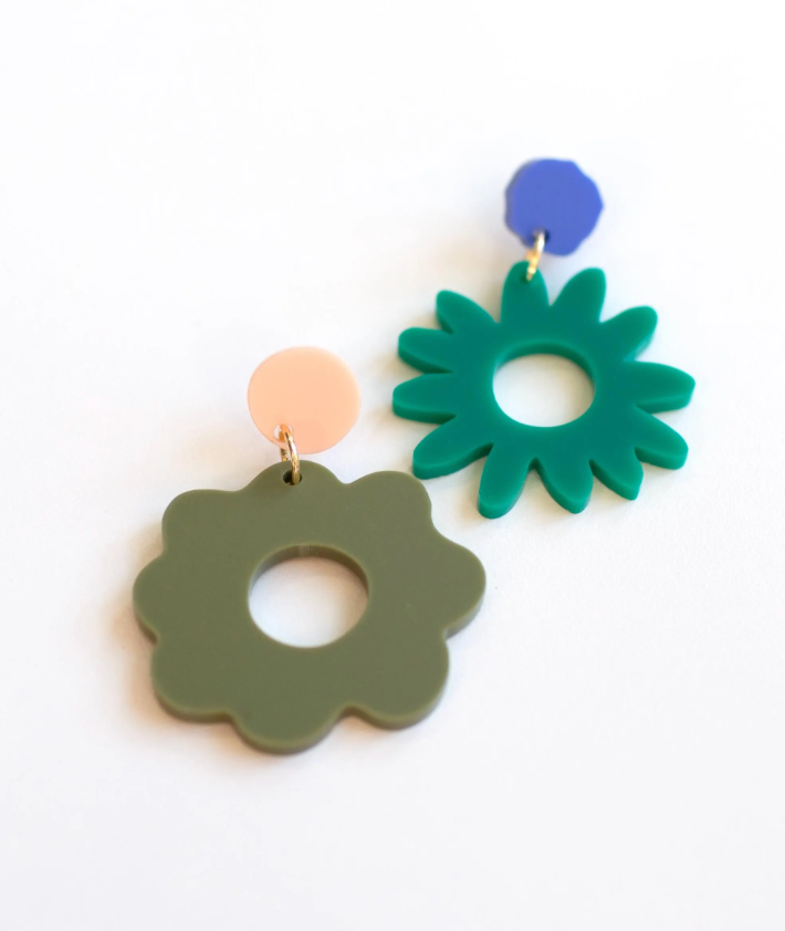 Leaf Pile Earrings // A Mano Collab